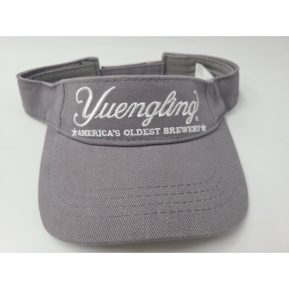 Yuengling Americas Oldest Brewery Sun Golf Visor Adjustable Hat Cap Beer Gray‎